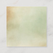 Green Brown Diaper Raffle Baby Duschkarten Begleitkarte (Rückseite)