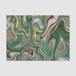 Green/Brown/Gold-Agate-Muster 2 Seidenpapier