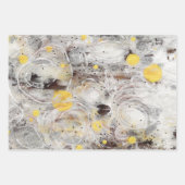 Green Brown Gray Abstract Collage Geschenkpapier Set (Vorderseite 2)