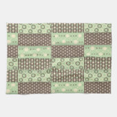 Green Brown Kitchen Handtuch (Horizontal)