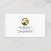 Green Brown Layers Handyman Motif Hammer Logo Visitenkarte (Rückseite)