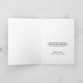 Green & Brown leather Gold Script Dad Birthday Karte (Innenseite)