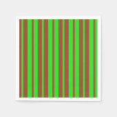 Green Brown Stylish Stripes Pattern Design  Serviette (Vorderseite)