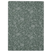 Green Brown Torrent Paper School Personalisiert Klemmbrett (Rückseite)