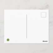 Green & Brown Yarn Chicken Champion Postcard Postkarte (Rückseite)