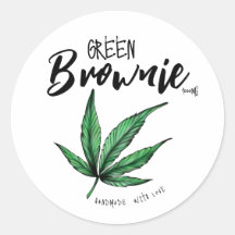 Green Brownie Edibles Label