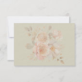 Green Brunch & Bubbly Wedding Shower Einladung (Rückseite)