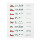 Green Brush Script Vintag Truck Weihnachtsbaum (Bogen)