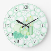 Green Bubble Candle Bathroom