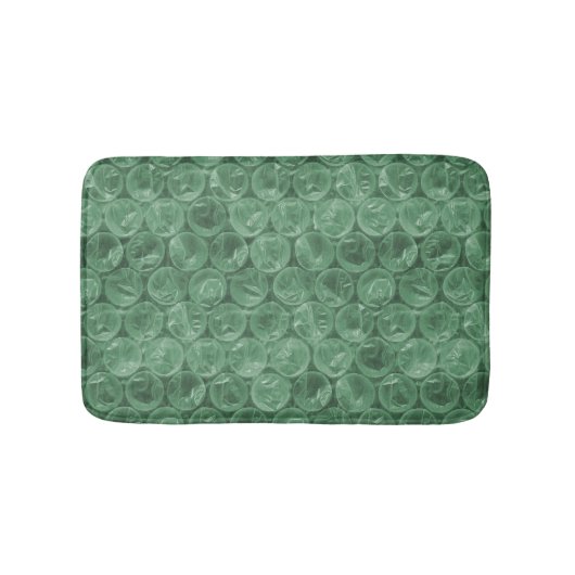 Green Bubble-Packing-Muster Badematte (Vorderseite)