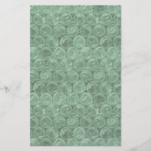 Green Bubble-Packing-Muster Briefpapier