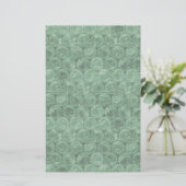 Green Bubble-Packing-Muster Briefpapier (Stehend Vorderseite)