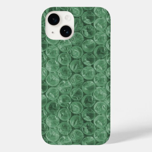 Green Bubble-Packing-Muster Case-Mate iPhone Hülle (Rückseite)