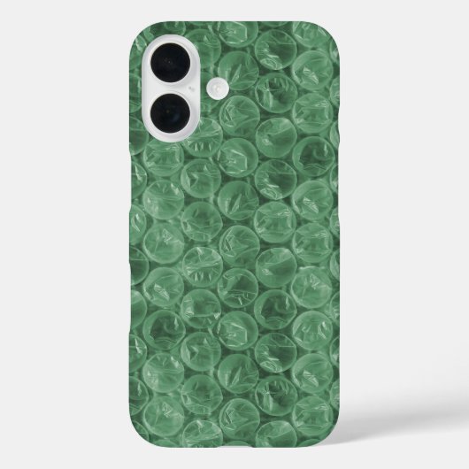 Green Bubble-Packing-Muster Case-Mate iPhone Hülle (Rückseite)