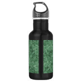 Green Bubble-Packing-Muster Edelstahlflasche (Rückseite)