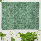 Green Bubble-Packing-Muster Küchentuch (Gefaltet)