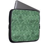 Green Bubble-Packing-Muster Laptopschutzhülle (Vorne Rechts)
