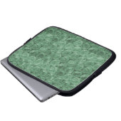 Green Bubble-Packing-Muster Laptopschutzhülle (Vorne Knopf)