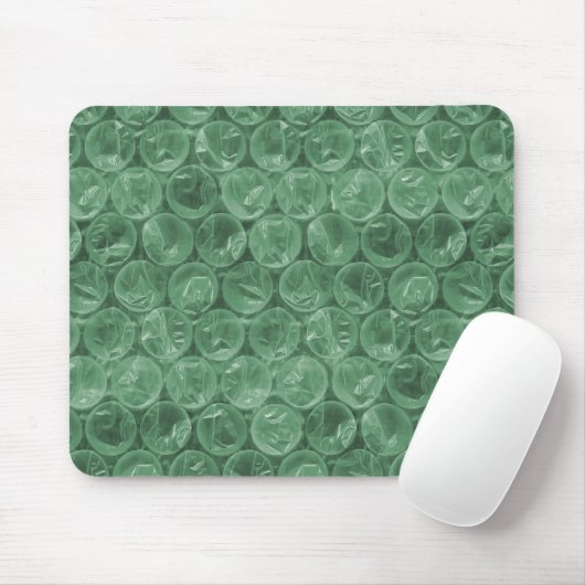 Green Bubble-Packing-Muster Mousepad (Mit Mouse)