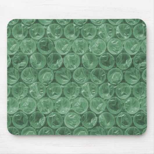 Green Bubble-Packing-Muster Mousepad (Vorne)