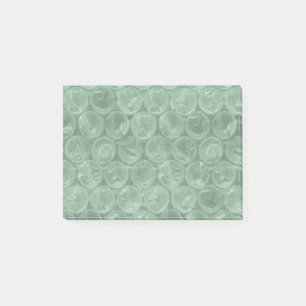 Green Bubble-Packing-Muster Post-it Klebezettel