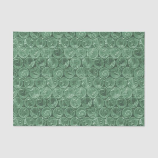 Green Bubble-Packing-Muster Seidenpapier (Vorderseite)
