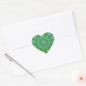 Green Bubble Zen Heart Sticker (Umschlag)