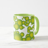 Green bubbles mug tasse (VorderseiteRechts)
