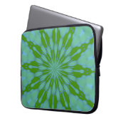 Green Buble Zen Laptop Case (Vorderseite Links)
