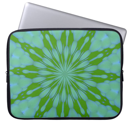 Green Buble Zen Laptop Case (Vorderseite)