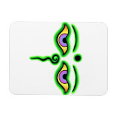 Green Buddha Eyes.png Magnet (Horizontal)