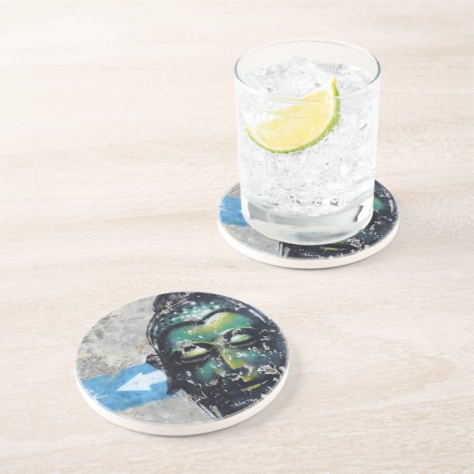 Green Buddha Getränkeuntersetzer (Seite)