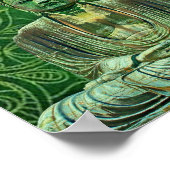 Green Buddha Lotus Blume Poster (Ecke)