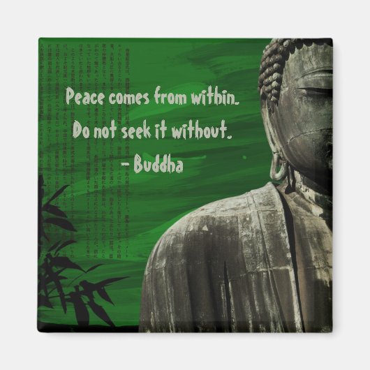 Green Buddha Magnet anpassbar (Vorne)