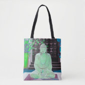 Green Buddha Tote Bag Tasche (Vorderseite)