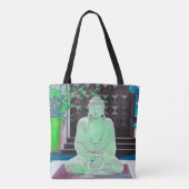 Green Buddha Tote Bag Tasche (Rückseite)