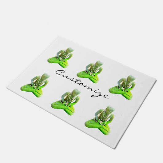 Green Buddhas Thunder_Cove Fußmatte (Schrägansicht)