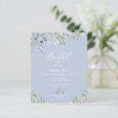 Green Budget Bridal Dusche Einladungen (Stehend Vorderseite)