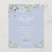 Green Budget Bridal Dusche Einladungen (Vorderseite)