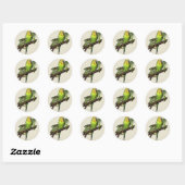 Green Budgie Stickers (Blatt)