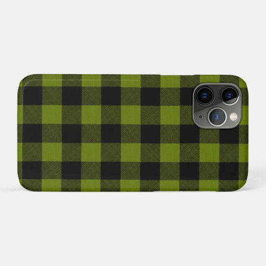 Green Buffalo Check Garden Case-Mate iPhone Hülle (Rückseite (Horizontal))