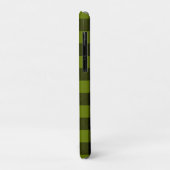 Green Buffalo Check Garden Case-Mate iPhone Hülle (Hinten/Links)