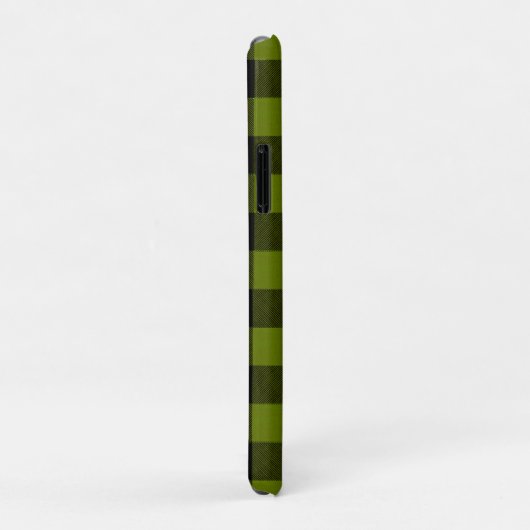 Green Buffalo Check Garden Case-Mate iPhone Hülle (Hinten/Rechts)