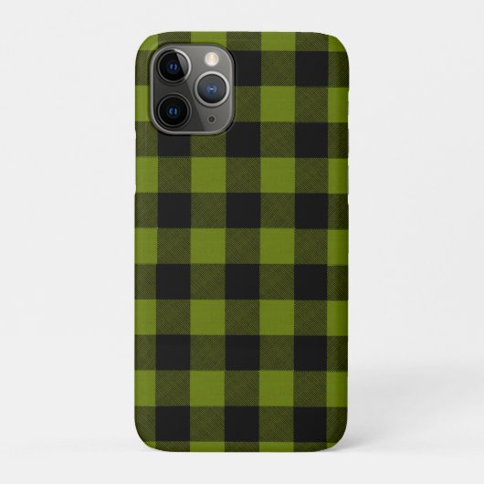 Green Buffalo Check Garden Case-Mate iPhone Hülle (Rückseite)