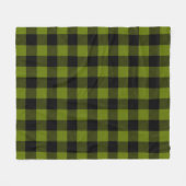 Green Buffalo Check Garden Fleecedecke (Vorderseite (Horizontal))