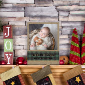 Green Buffalo Kariert auf Kraft Frohe Weihnachts-F Postkarte