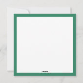 Green Buffalo Kariert Custom Foto Weihnachten (Rückseite)