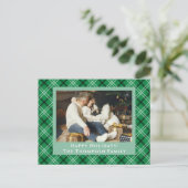 Green Buffalo Kariert |Ein Foto Weihnachten (Stehend Vorderseite)