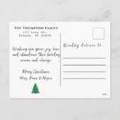 Green Buffalo Kariert |Ein Foto Weihnachten (Rückseite)