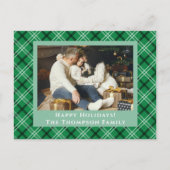 Green Buffalo Kariert |Ein Foto Weihnachten (Vorderseite)